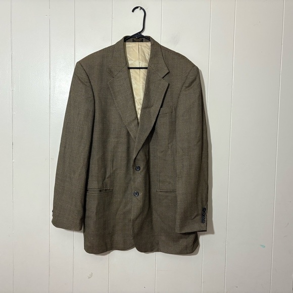 Oscar de la Renta Menswear BlazerWool Tweed Sport Coat JacketSize 42L